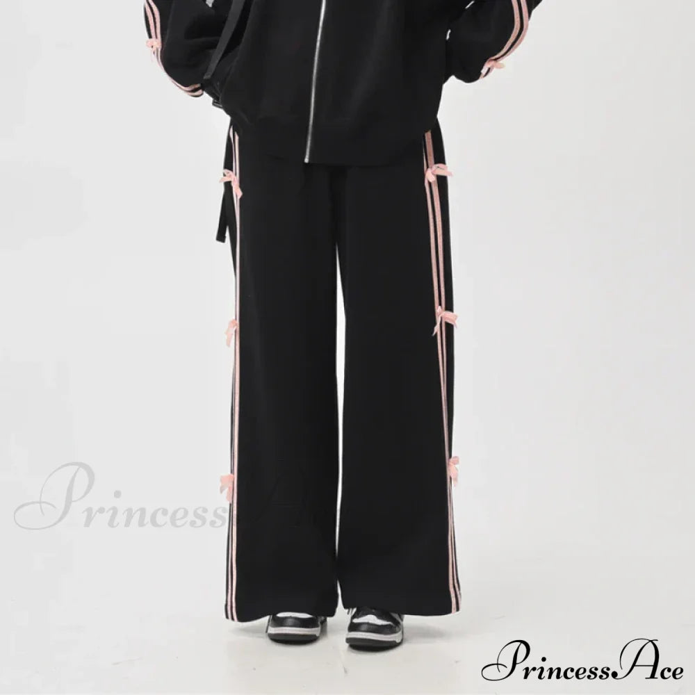 Bow Elegant Tracksuit Set