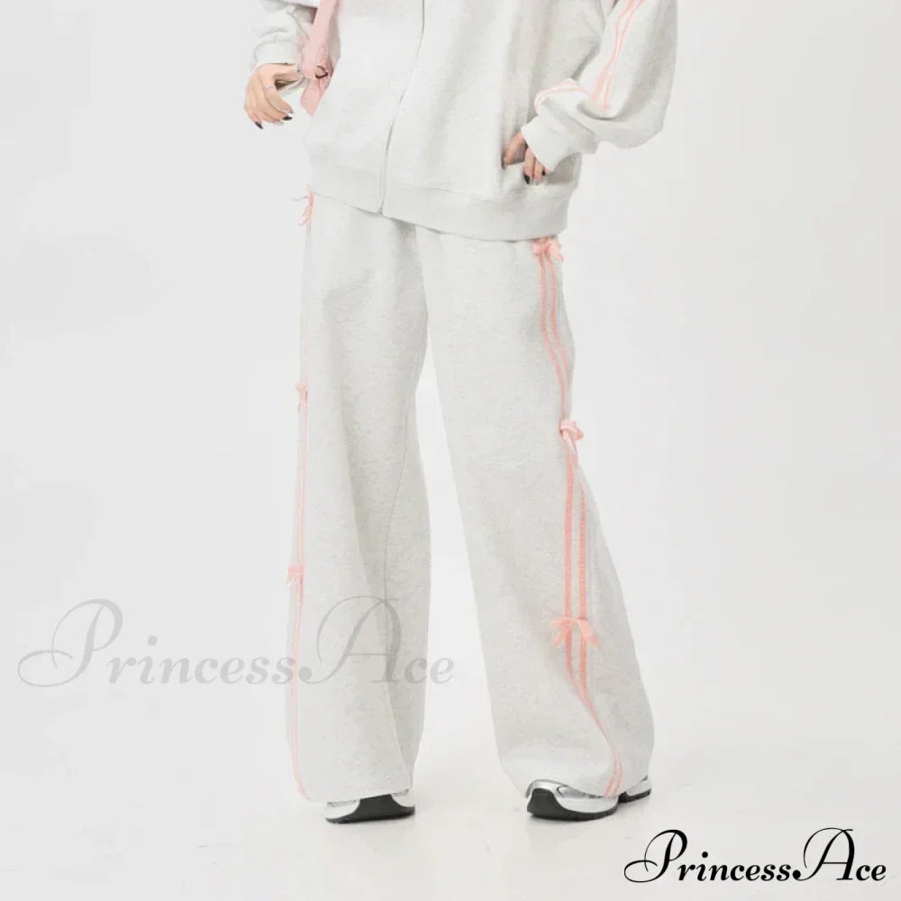 Bow Elegant Tracksuit Set