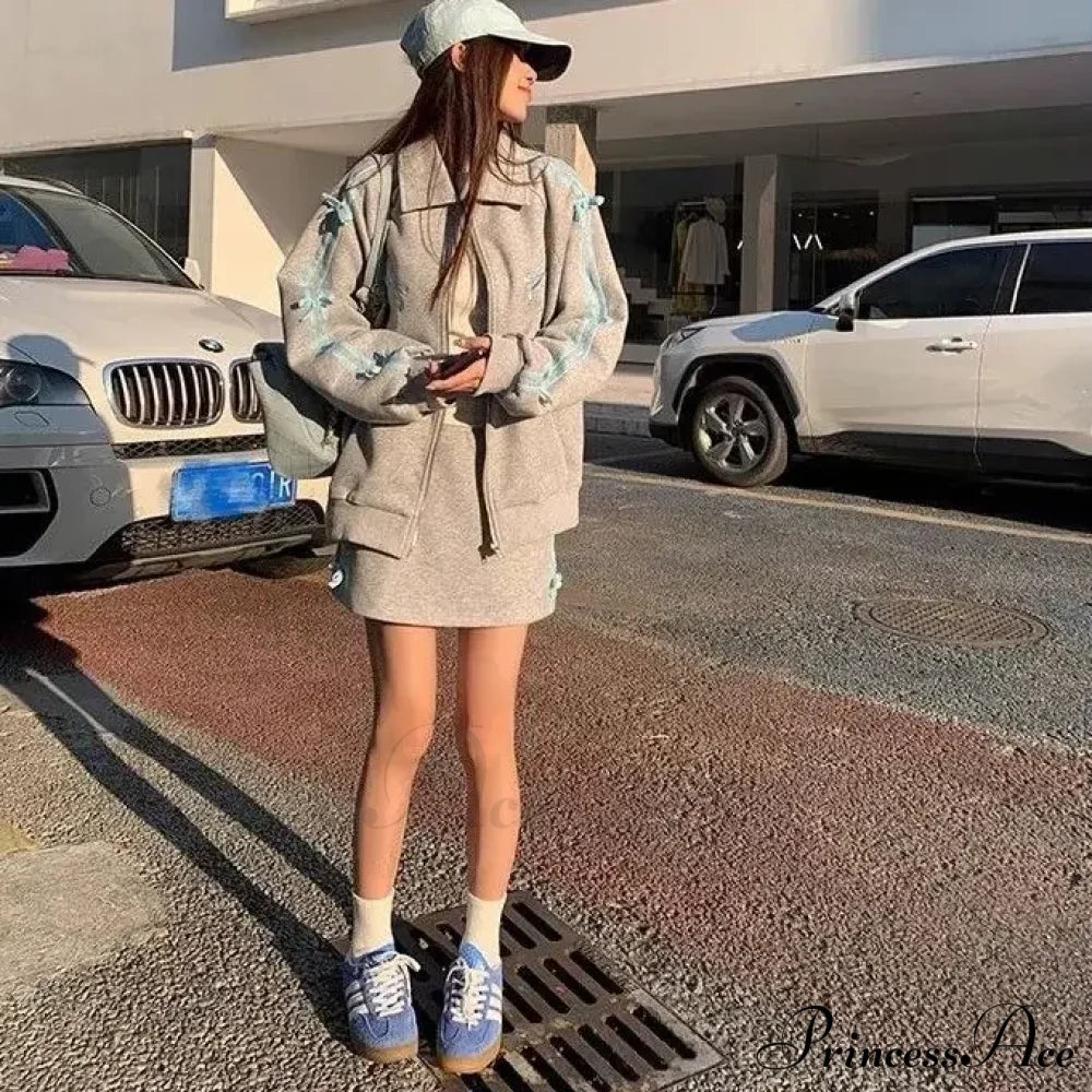 Bow Elegant Tracksuit Set