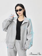 Bow Elegant Tracksuit Set