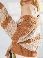 Bow Tie Front V-neck Cardigan