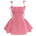 Gardens in Bloom Bow-Tie Mini Dress