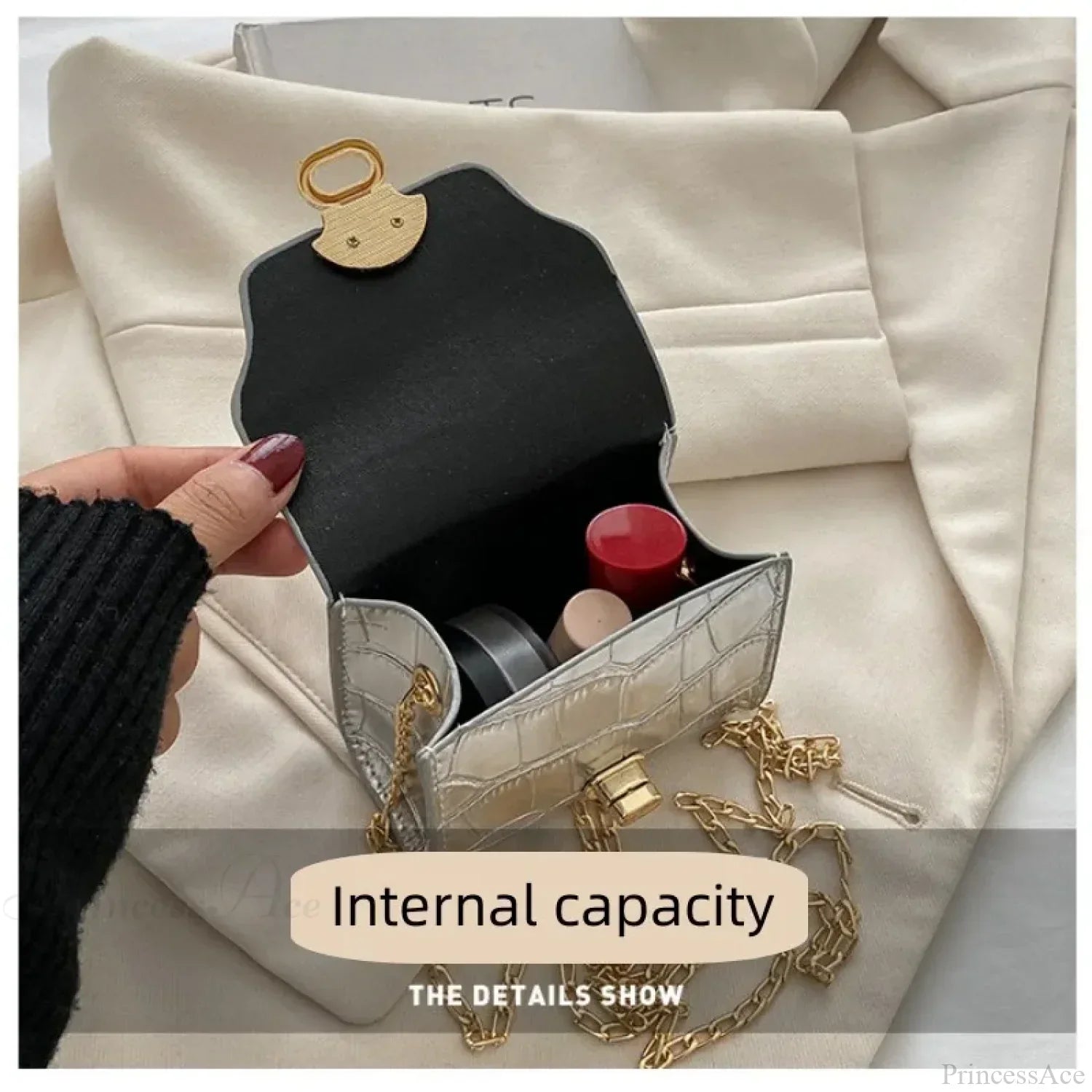 Bright Leather Mini Crossbody Bag
