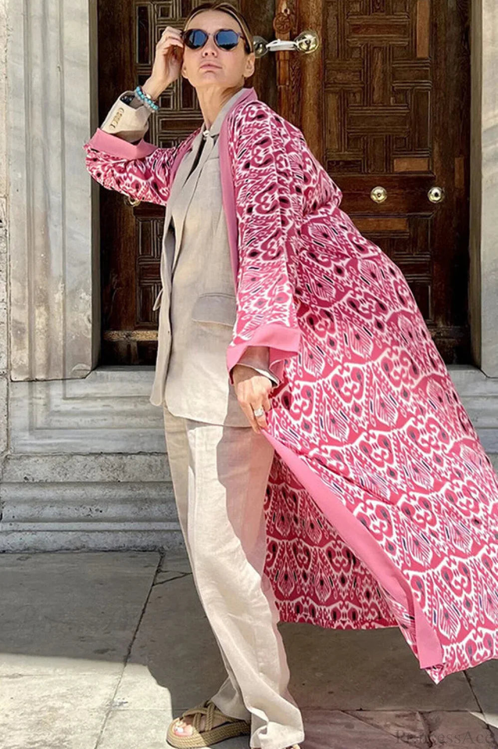 Brigitte One Of A Kind Ikat Maxi Kimono
