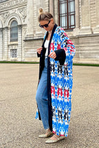 Brigitte One Of A Kind Ikat Maxi Kimono