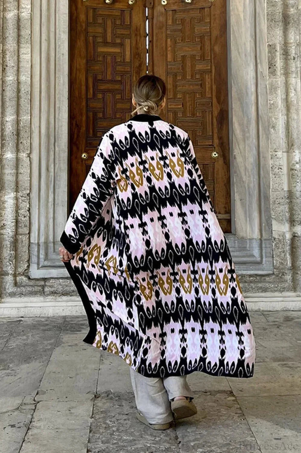 Brigitte One Of A Kind Ikat Maxi Kimono