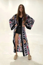 Brigitte One Of A Kind Ikat Maxi Kimono