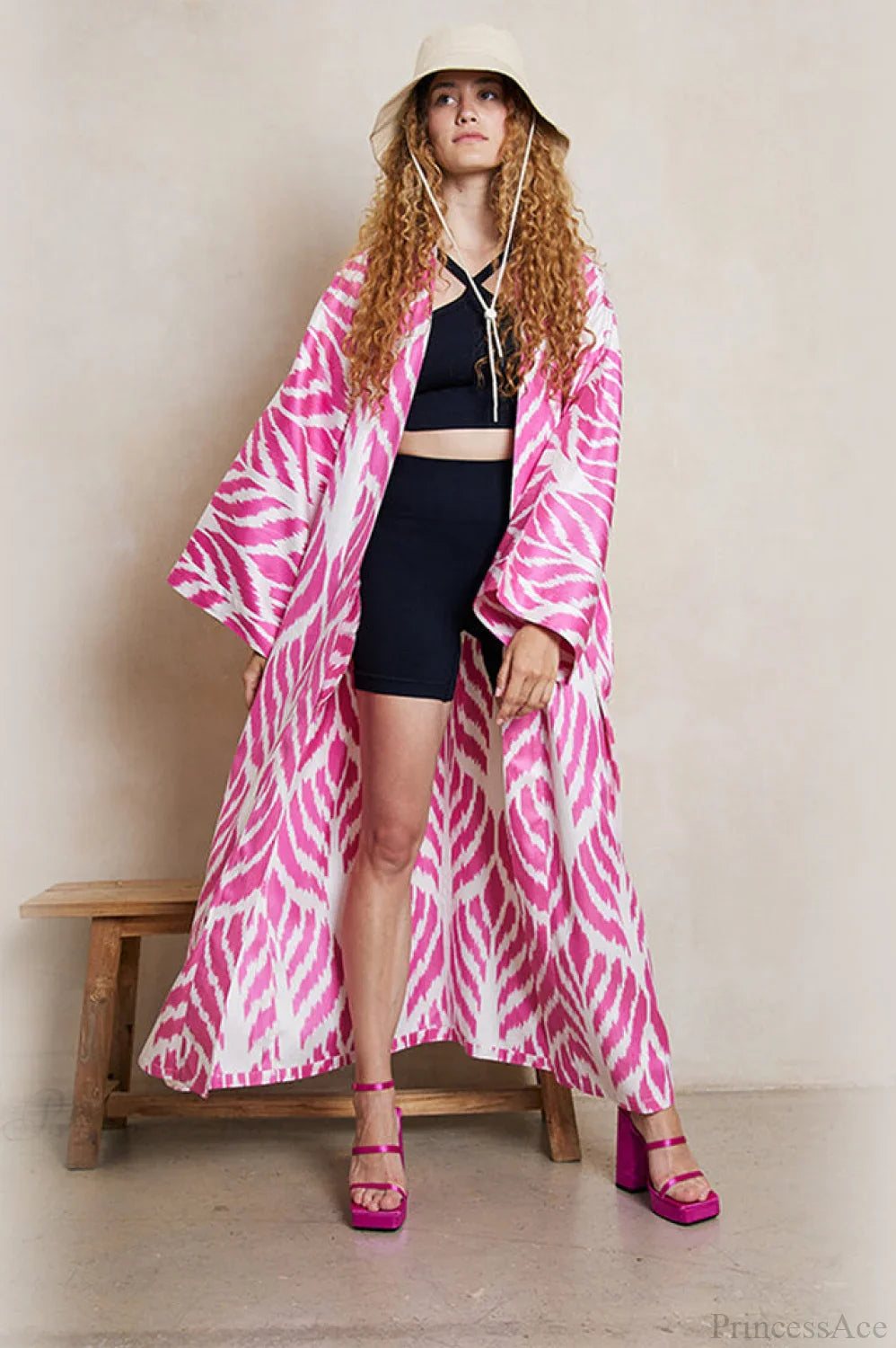 Brigitte One Of A Kind Ikat Maxi Kimono