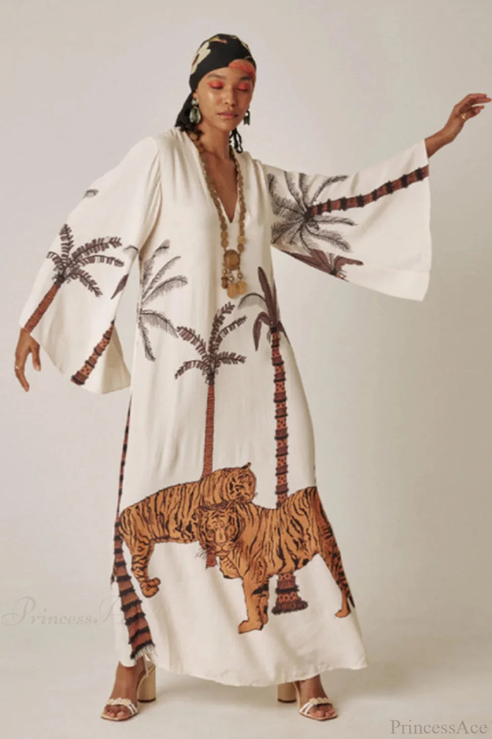 Brigitte One Of A Kind Ikat Maxi Kimono