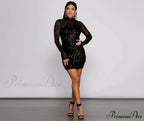 Bring The Drama Charming Sequin Mini Dress