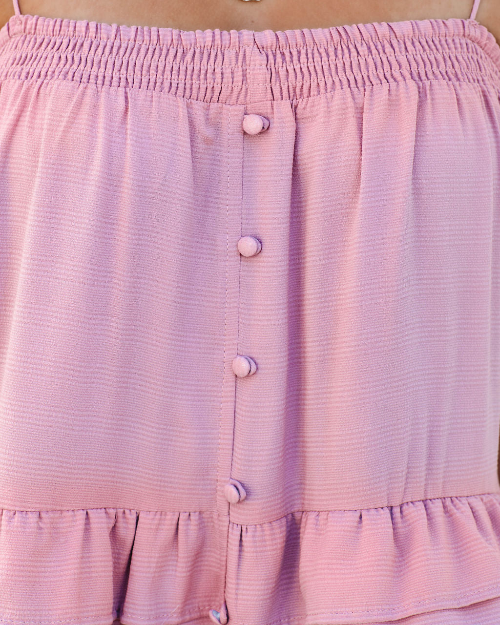 Brisbane Tiered Tassel Midi Dress Mauve