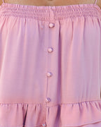 Brisbane Tiered Tassel Midi Dress Mauve