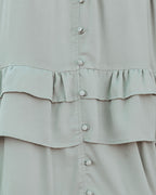 Brisbane Tiered Tassel Midi Dress Sage