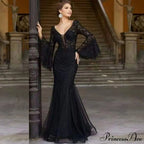 Brooke Lace V Charming Neck Formal Dress