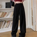 Brown Suit Baggy Office Pants