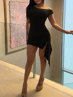 Brynlee Diagonal Mini Dress