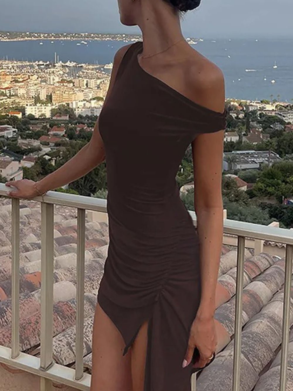 Brynlee Diagonal Mini Dress