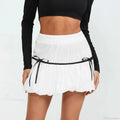 Bubble Bow Tie A-Line Skirt