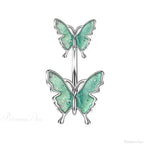 Butterfly CZ Sparkling Gothic Belly Ring