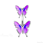 Butterfly CZ Sparkling Gothic Belly Ring