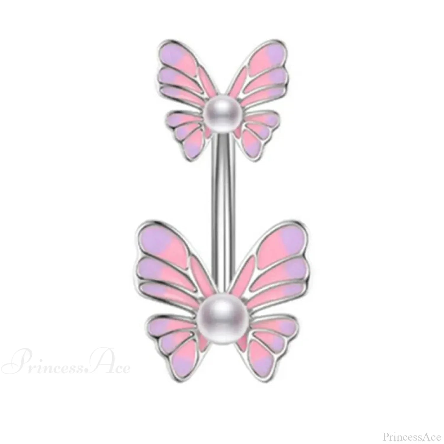 Butterfly CZ Sparkling Gothic Belly Ring