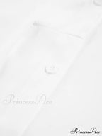 Button Down Graceful Tied Long Shirt