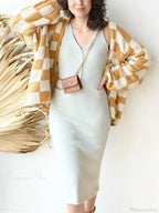 Button-Down Sweater Cardigan