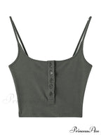 Button Front Graceful Corset Top