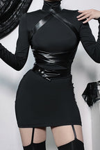 Slim Fit Mini Gothic Dress