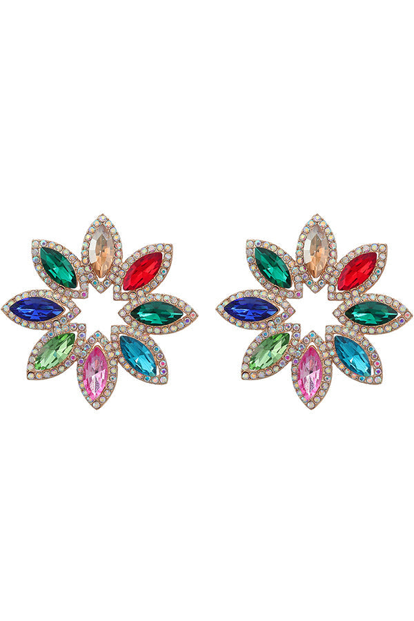 colour Floral Earrings