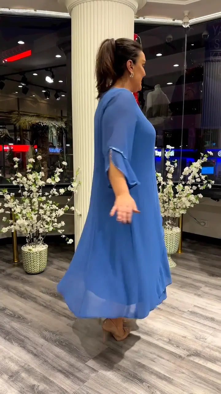 Rocio Exclusive Women's Dress Made of , Loose Chiffon Designer Edit