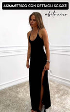 Isotta Luxe Black Evening Dress Premium Wardrobe Essential