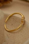 Simple Diamond Open Ring