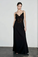 Chic Lace Backless Slip Dress