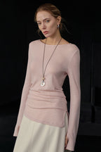 Lightweight Wool Blend Knit Top