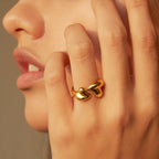 Aurelia - Gold-Plated Heart Ring