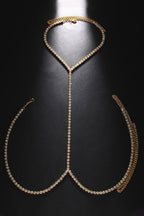 Fashionable and Simple Full Diamond Body Chain