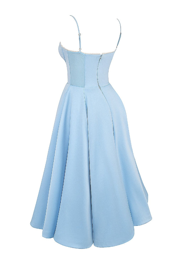 Lorraine Premium Strapless V Neck Sleeveless Tutu Maxi Dress Designer Edit