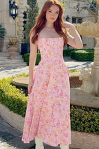 Floral Bustier Slip Dress