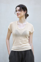 Lightweight Crewneck Knit Top