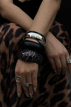 Fashionable Curved Resin Wide Bracelet