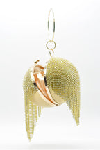 Fashionable Tassel Diamond Ball Evening Handbag