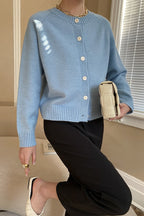 Jade Button Raglan Cardigan