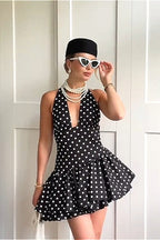 Asym Hem Stacked Mini Dress