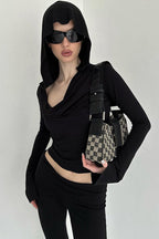 Dark Style Hooded VNeck Hoodie