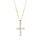 Radiant Cross Pendant Necklace