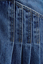 Sleeveless Halter Denim Dress