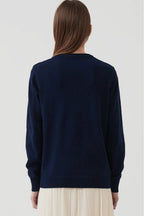 Cotton Round Neck Cardigan