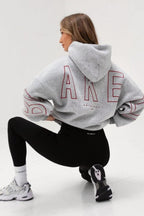 Printed Thick Loose Hoodie