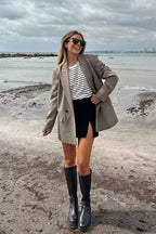 Modern Tailored Workwear Chic Blazer